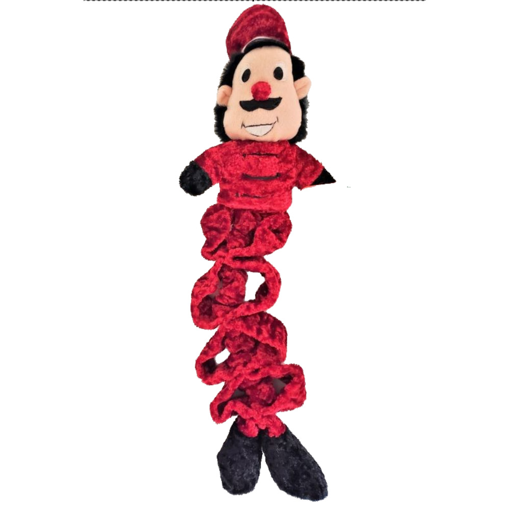 Zanies Plush Puppies Holiday Series Dog Toy - Soft & Shiny Scrungy Bungee Toy So
